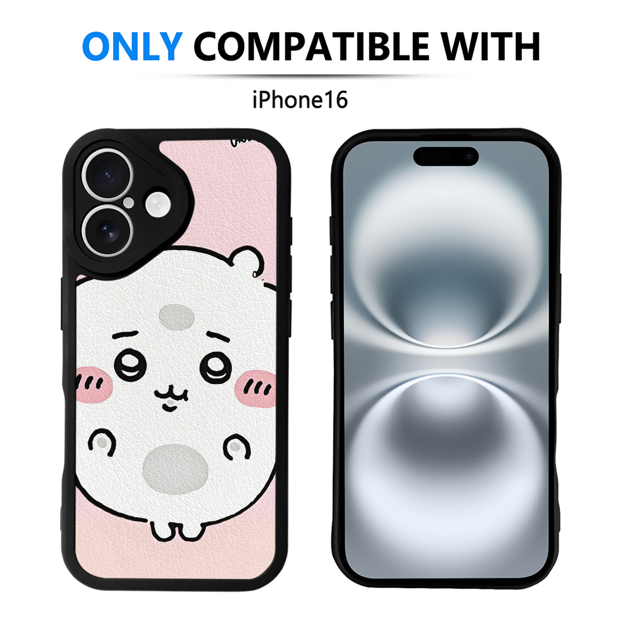 （画像用） ちいかわ Chii-kawa 【iPhone 16シリーズ対応】シリコンスマホケース（レザー調） 材質：シリコン